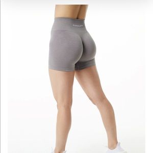 alphalete amplify shorts storm grey